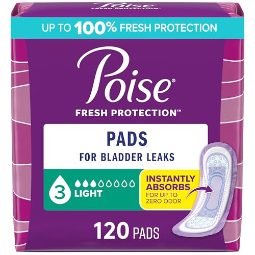 Poise وسادات بويز لسلس البول وسادات ما بعد الولادة 3 قطرات امتصاص خفيف طول عادي 120 قطعة 4 عبوات من 30 قد تختلف التعبئة والتغليف - Image 2