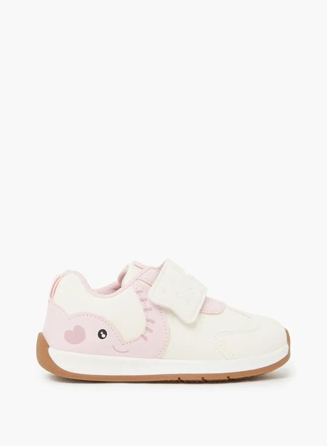 Styli Girls Panelled Velcro Sneakers