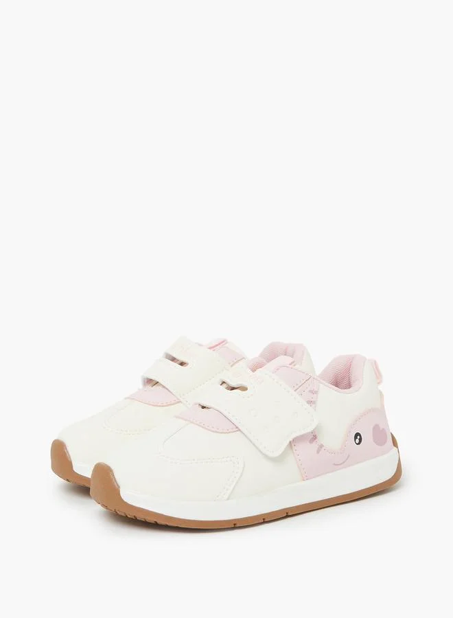 Styli Girls Panelled Velcro Sneakers
