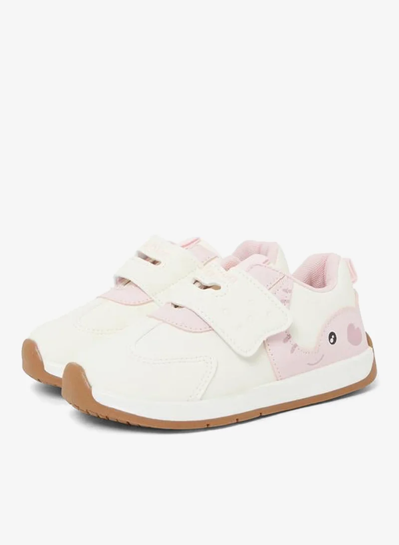Styli Girls Panelled Velcro Sneakers