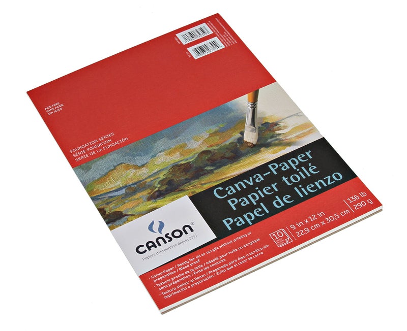 CANSON Foundation Series Canva-Paper Pad, 9"X12" (100510841) - Image 3