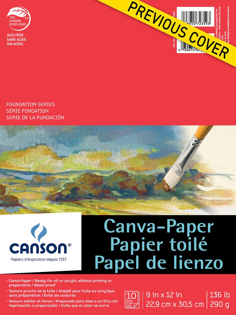 CANSON Foundation Series Canva-Paper Pad, 9"X12" (100510841) - Image 2