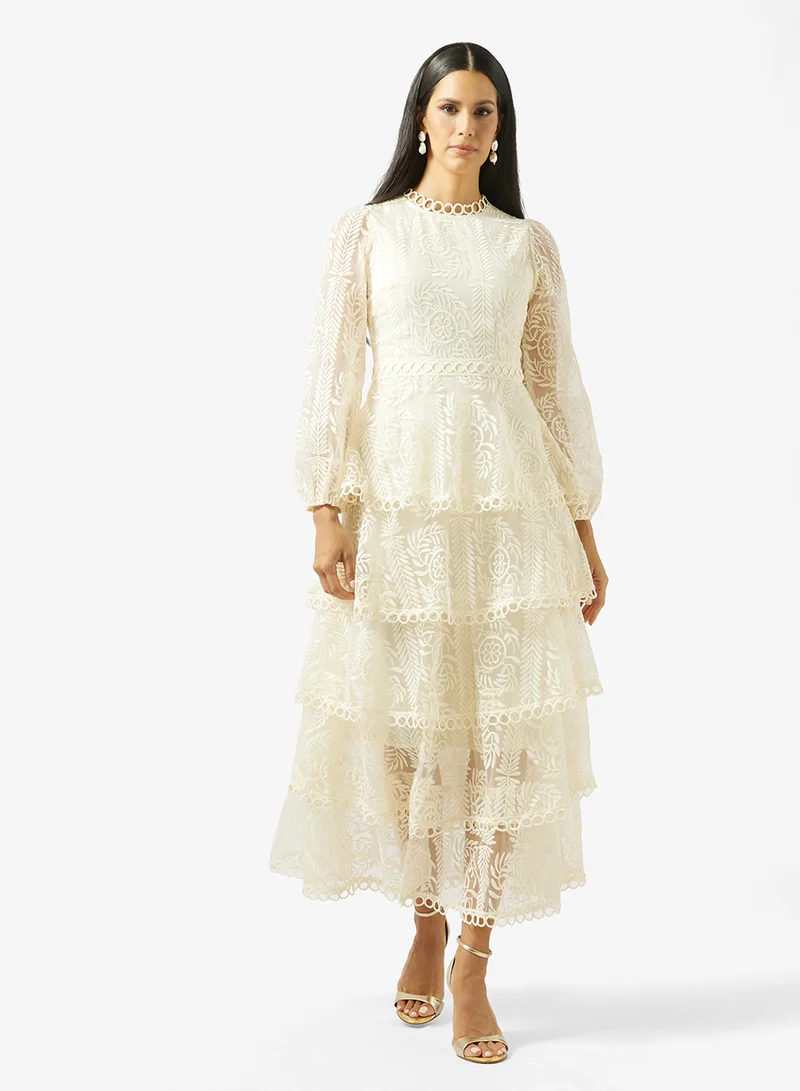 خزانة Tiered Lace Dress