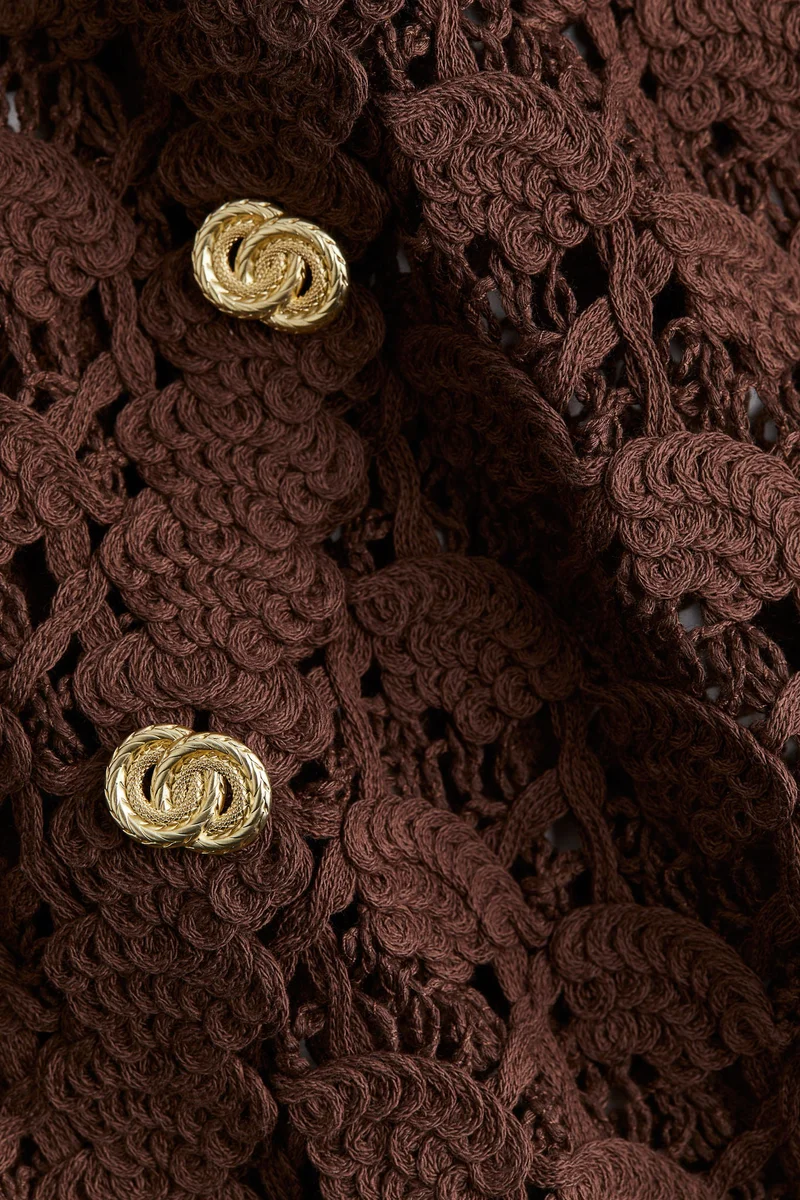 اتش اند ام فستان بمظهر كروشيه