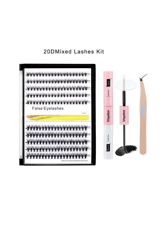 Vayator 10+12Mm Mixed 12+14Mm Mixed Tray Mink Eyelash Extension Natural 3D Russian Volume Faux Eyelashes Individual 20D Cluster Lashes Makeup (10Mm+12Mm Mixed) - Image 5
