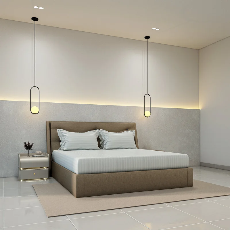 يسكن Luxurious 300 Thread Count Bamboo  Sateen Wide Stripe Fitted Sheet