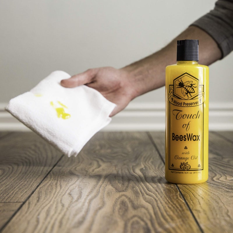 Touch Of Oranges Touch of Oranges Beeswax Wood Polish Conditioner, Cleaner & Restorer Bundle Hardwood Floor Cleaner Spray Real Orange Oil - (32 & 16 oz )  - Image 5
