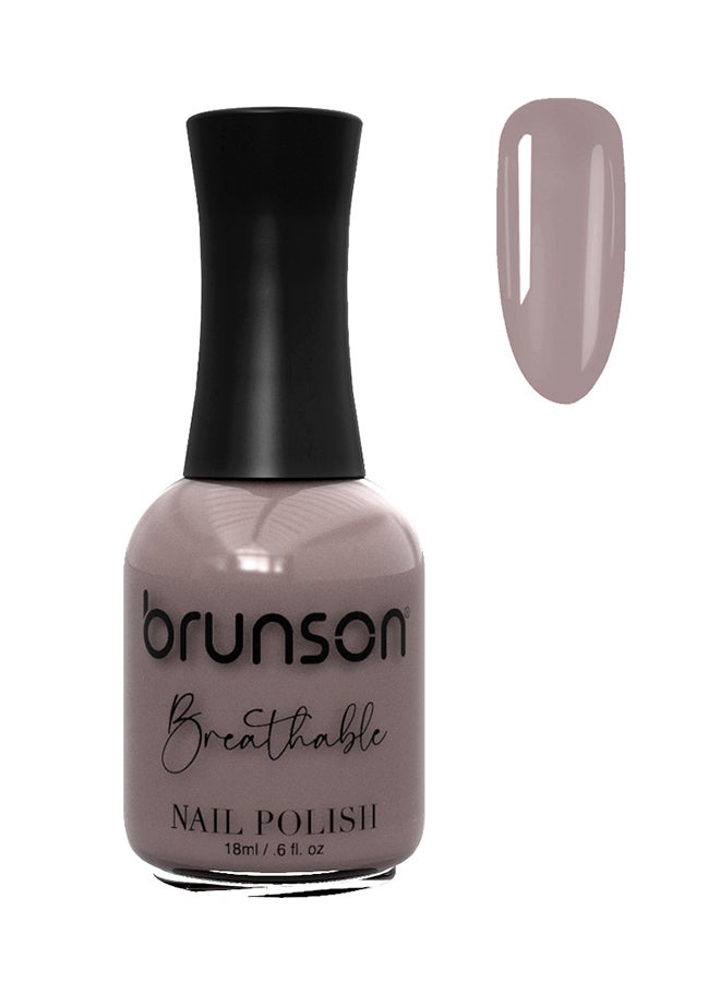 brunson طلاء أظافر قابل للتنفس طلاء أظافر حلال مناسب للوضوء سريع الجفاف نباتي يدوم طويلاً ولكن سهل التقشير 18 مل BH137