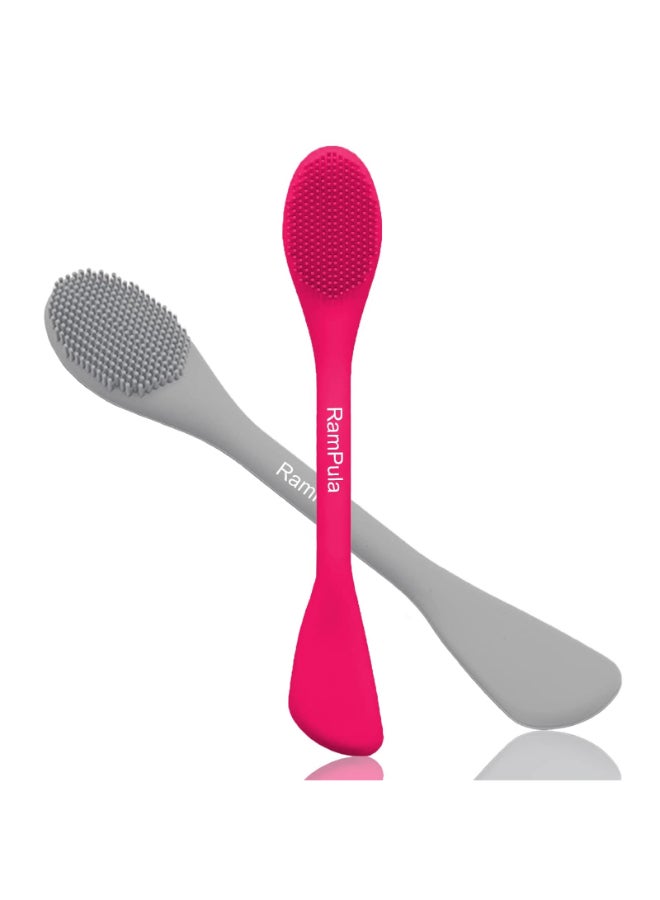 RamPula Silicone Facial Cleansing Brush Pores CleanerRemove BlackheadRemove AcneFace MassagerApplicatorSpatulaMud MaskDIYCreamFace Washing CleanBody Lotion - Image 3