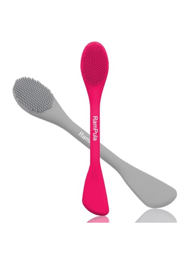 RamPula Silicone Facial Cleansing Brush Pores CleanerRemove BlackheadRemove AcneFace MassagerApplicatorSpatulaMud MaskDIYCreamFace Washing CleanBody Lotion - Image 1