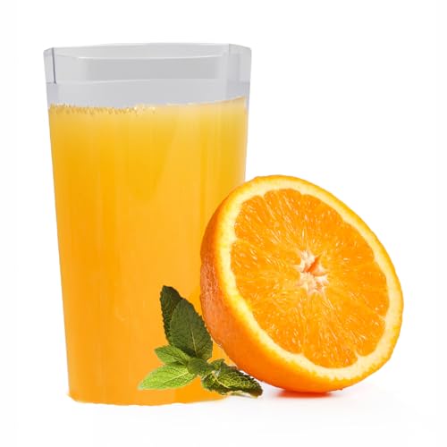 Oblivion Ganesh Square Plastic Fiber Glass Set of 6 for Water Drinking Glass, Juice Glasses, Soda Glass, Beer Glass, Milk Glass, Unbreakable Glass Set, Long Plastic Glass (350 ML, Transparent) - Image 3