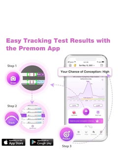 Easy@Home Ovulation Fertility Test Predictor Kit 20 LH + 5 HCG Strips Accurate Fertility Test for Women Ovulation Monitor - Powered  - Image 4