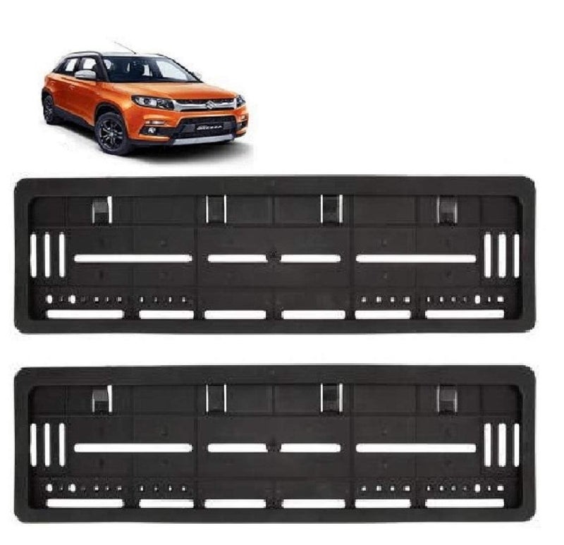 Auto Oprema (AWARD WINNER AT INDIA'S RISING STAR 2024) Car Number Plate Frame Set of Two (Front and Back) For Maruti Suzuki Vitara Brezza - Image 1