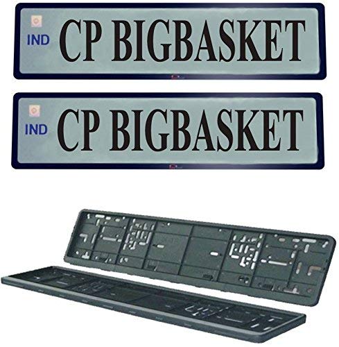 Auto Oprema (AWARD WINNER AT INDIA'S RISING STAR 2024) Car Number Plate Frame Set of Two (Front and Back) For Maruti Suzuki Vitara Brezza - Image 2