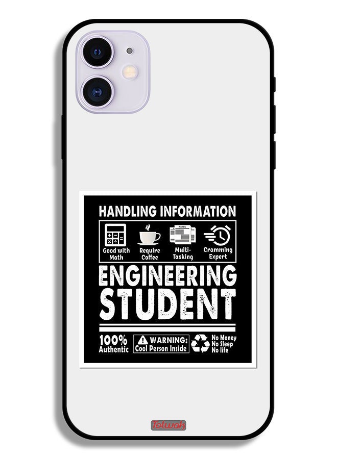 Tolwak Apple iPhone 12 mini Protective Case Engineering Student Sticker - Image 2