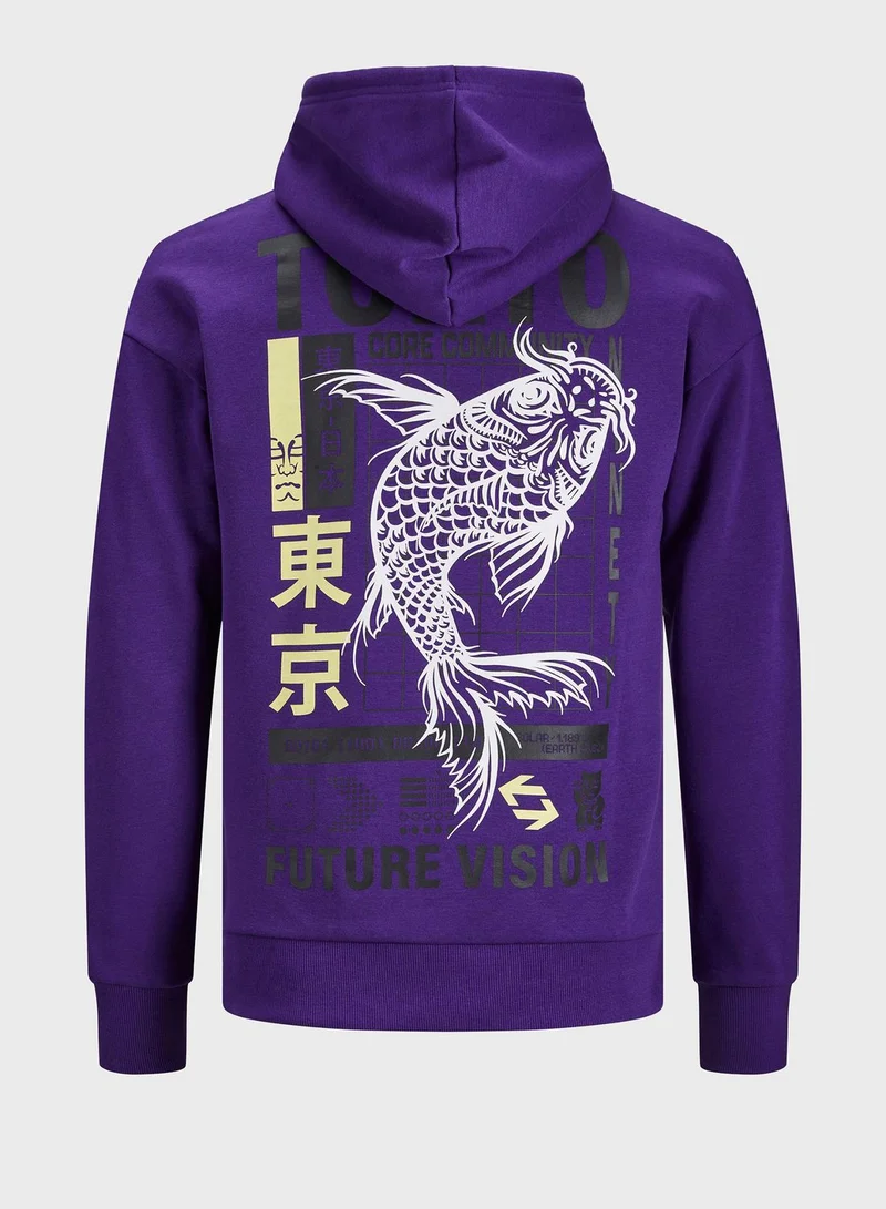 JACK & JONES Tokyo Print Hoodie