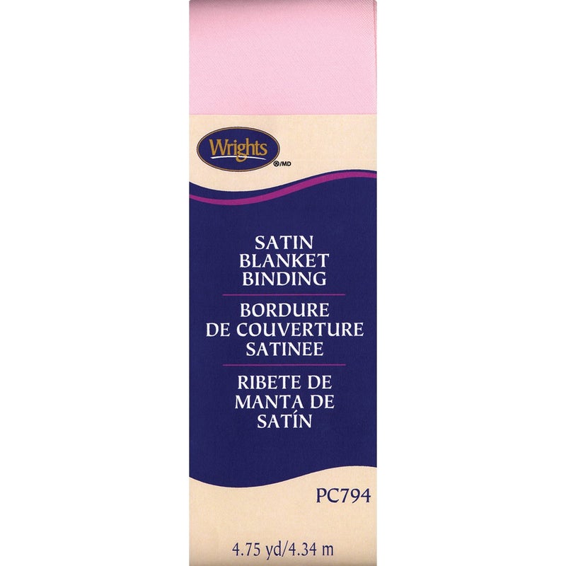 Wrights Satin Blanket Binding PC794 4.75 yard, Pink (117-794-303) - Image 3
