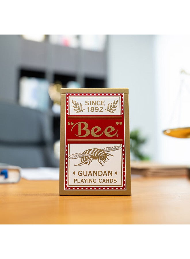 Bee Bee Poker Cards For Dou Di Zhu Game Competition Entertainment High-end Playing Cards Red 1 Deck - Image 5