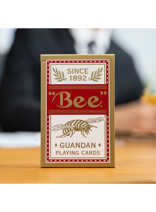 Bee Bee Poker Cards For Dou Di Zhu Game Competition Entertainment High-end Playing Cards Red 1 Deck - Image 4
