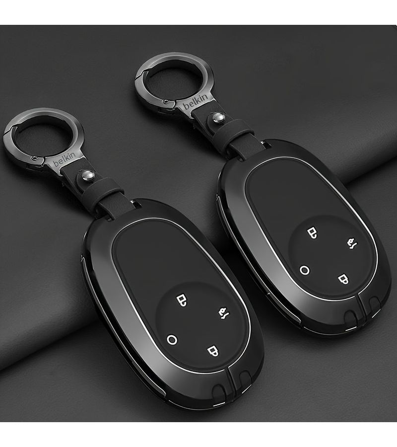 Brown Model A Car Key Case For Selected Models With Shell Buckle Metal Lining - Image 3