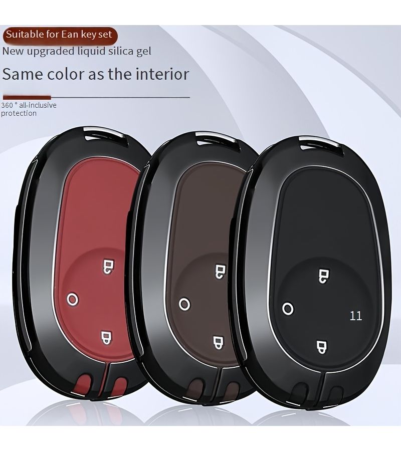 Brown Model A Car Key Case For Selected Models With Shell Buckle Metal Lining - Image 5