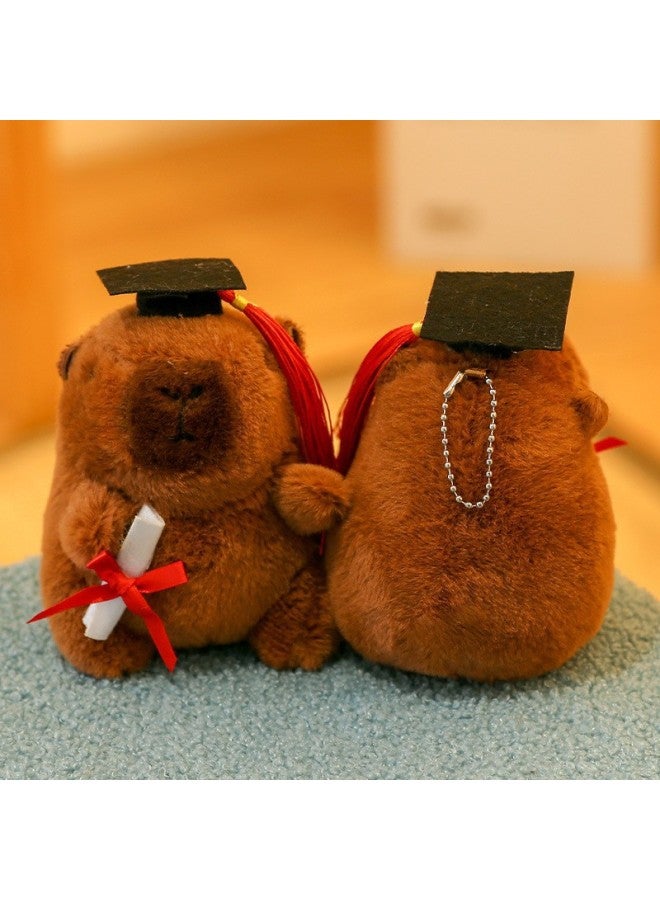 Kapibala Pendant Capybara Plush Toy Keychain Cloth Doll Small Kapi Bar Shake Tonic Play Doll