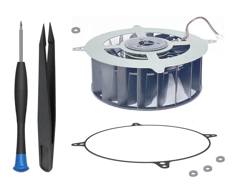 ElecGear PS5 Internal Cooling Fan Additional Shockproof Sealing ORing and Repair Tool Kit CPU and Case Fan Replacement for First PS5 CFI1xxx Series