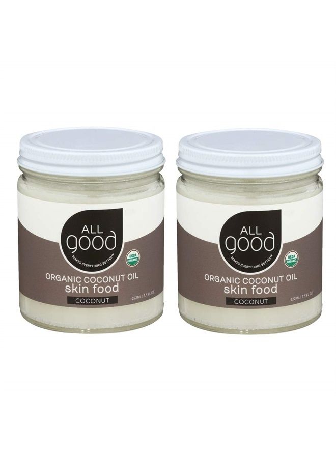 All Good Makes Everything Better All Good Organic Coconut Oil Skin Food - Natural Moisturizing Skin Care - Non GMO - Vegan (2-Pack) (Coconut) - Image 1