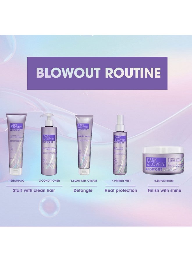 SoftSheen-Carson Interbeauty Dark&Lovely® Heat Protectant&Hair Detangler Moisturizing Blowout Silky Slip Blow Dry Cream with Silk Protein,Shea Butter&Castor Oil for All Curl Types Blow Dry Cream 5oz - Image 3