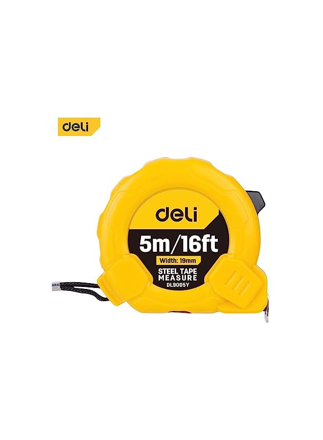 Deli شريط قياس دلي، 5 م × 19 مم - Image 2