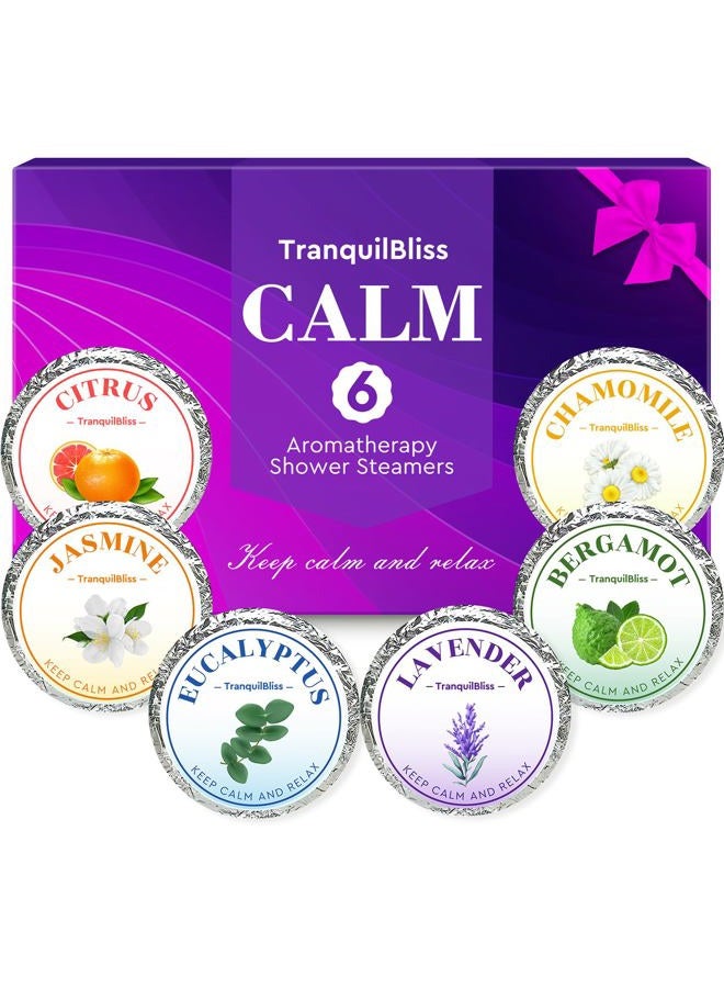 TranquilBliss Shower Steamers Purple 6Pack - Image 1