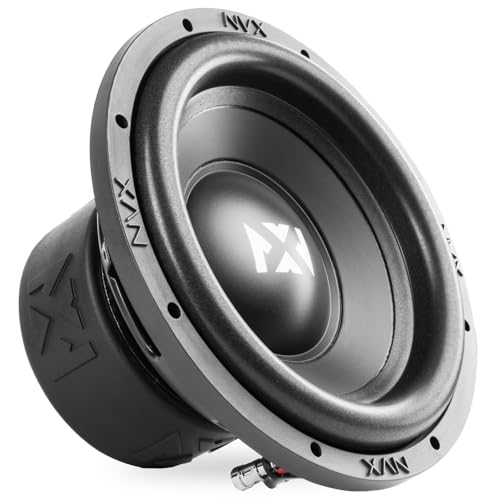 NVX NSW102 Version 3 (NSW102v3) 1000W Peak (500W RMS) N-Series v3 10" Dual 2-Ohm Car Subwoofer - Image 1