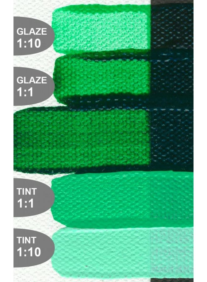 Golden Fluid Acrylics - Pthalo Green (Yellow Shade) - 1 oz Bottle - Image 2