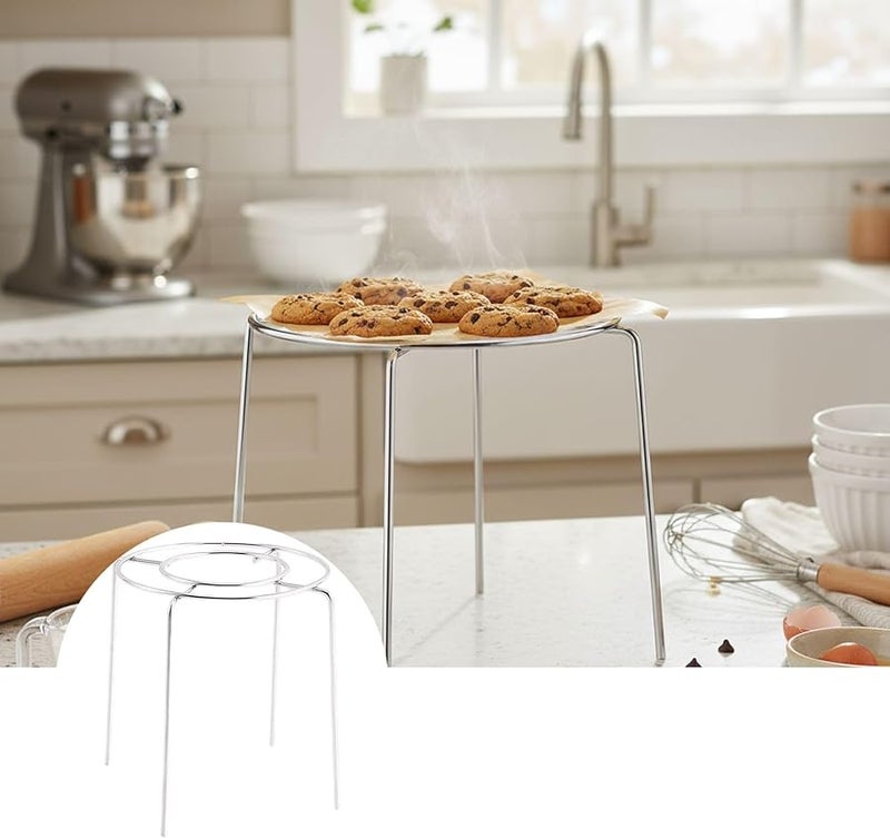 10x11 cm Stainless Steel Cake Cooling Rack for Even Baking and Drying with Four Leg Stability - Image 3