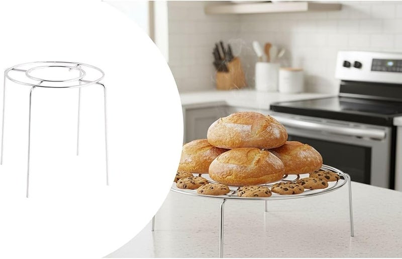 10x11 cm Stainless Steel Cake Cooling Rack for Even Baking and Drying with Four Leg Stability - Image 4