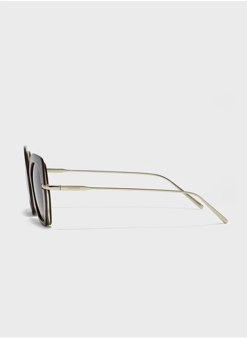30 سندايز Shook Pentagon Sunglasses