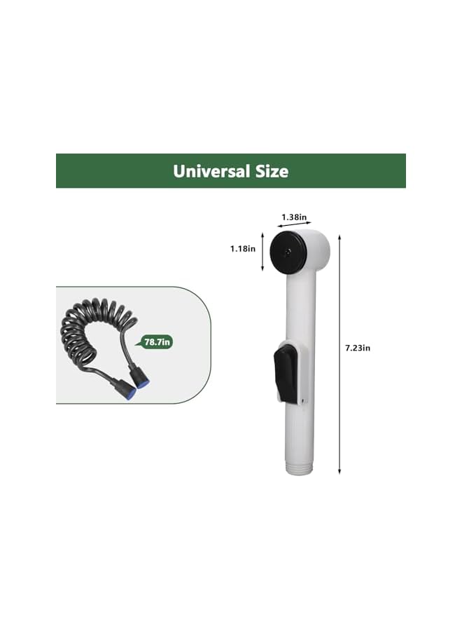 The Bros Handheld Purifying Basin Sprayer Adapter Sprayer Set with Leak Proof Hose Bathroom Toilet Attachment Set for Toilet Bathroom Bathroom Family Pet (Combination 5) - Image 3