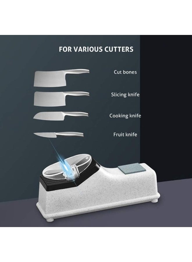 SHOWAY Electric Knife Sharpener Quick Sharpening 1200mAh Battery USB Powered Household Grinder Kitchen Tools - Image 4