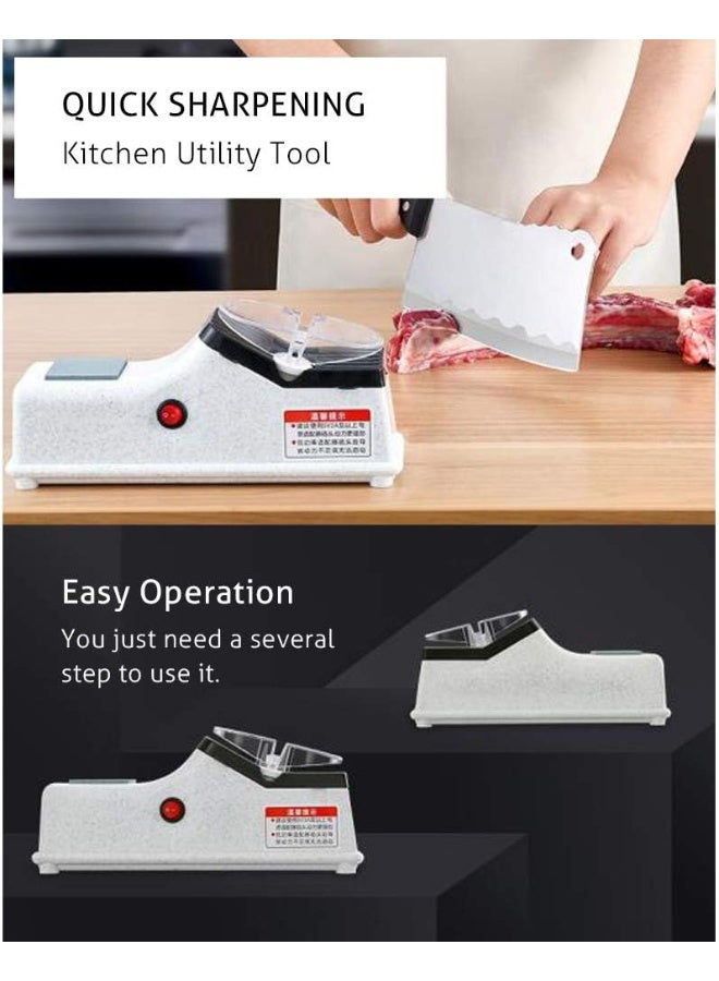 SHOWAY Electric Knife Sharpener Quick Sharpening 1200mAh Battery USB Powered Household Grinder Kitchen Tools - Image 5