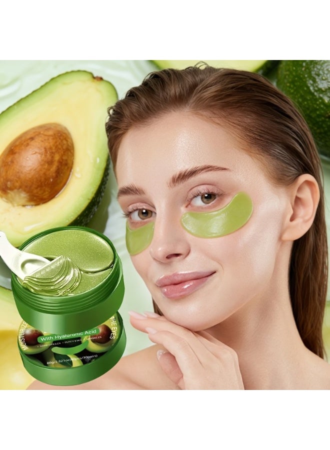 SKYLINE Avocado Eye Mask With Hyaluronic Acid 60pcs/30 pairs - 80gm - Image 2