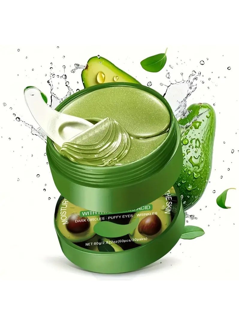 SKYLINE Avocado Eye Mask With Hyaluronic Acid 60pcs/30 pairs - 80gm - Image 3