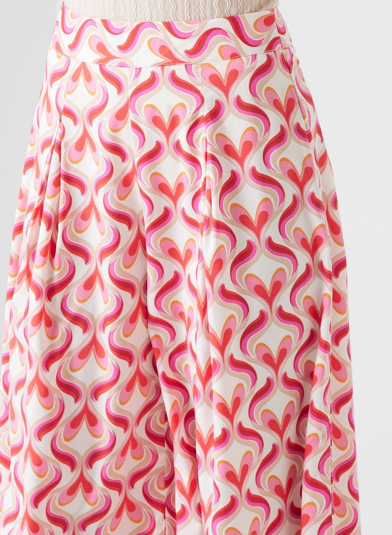ELLA Wide Leg Printed Pant - Image 4