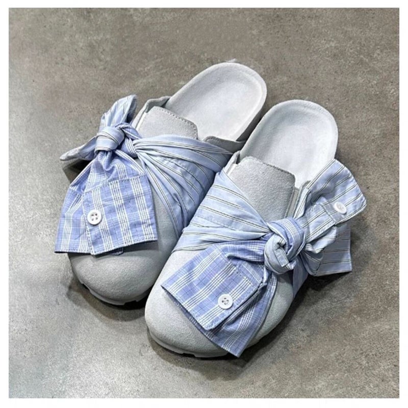 Cute Cartoon Height-Increasing Closed-Toe Mules For Women, Retro College Slip-On Shoes - Image 4