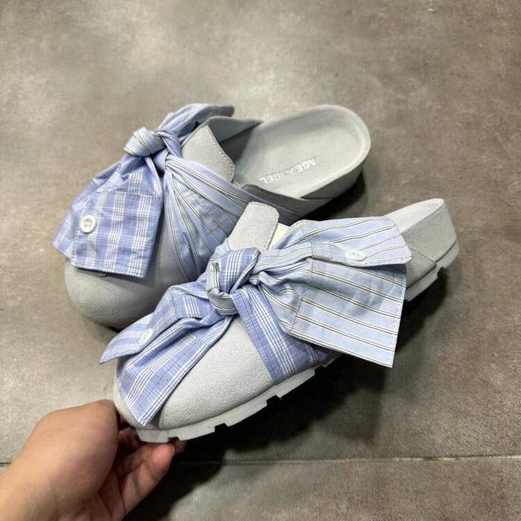 Cute Cartoon Height-Increasing Closed-Toe Mules For Women, Retro College Slip-On Shoes - Image 5