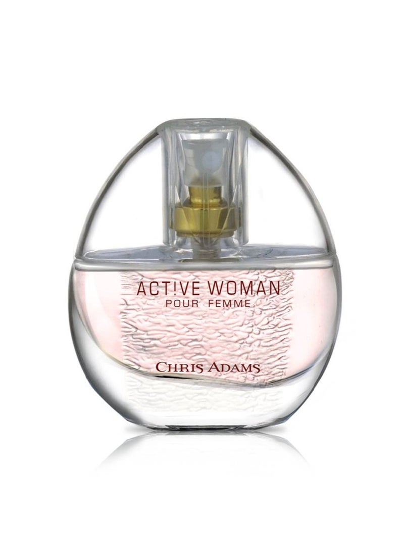 chris adams Active Woman Gift Set Energetic Long-Lasting Fragrance with 80 ML Perfume Spray and 200 ML Deodorant for Confident Women - Image 2