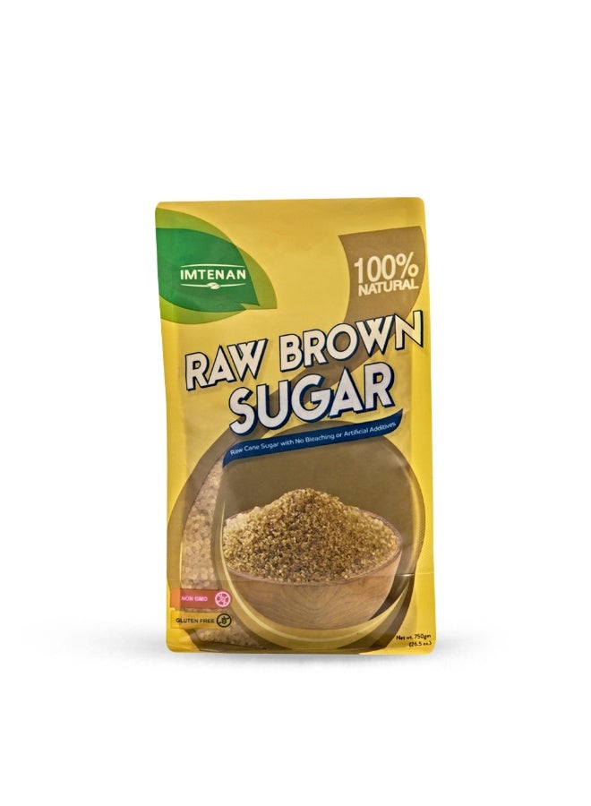 Imtenan Raw Brown Sugar 100% Natural - 750 g - Image 2