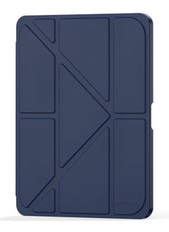 Terra Cover for iPad Terra 10.9/5/4 Air with smart pen holder, slim smart cover with kickstand, blue/transparent  - Image 4