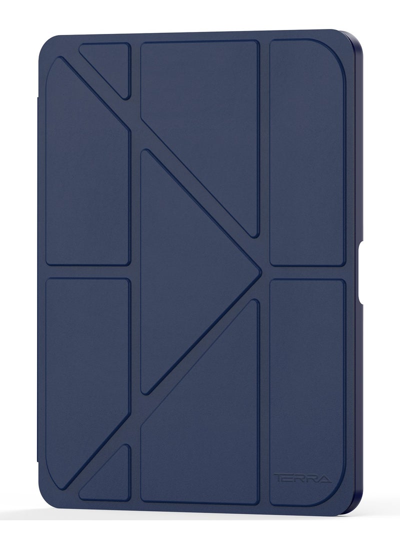 تيرا كفر ايباد تيرا 10.9/ 5/4 ايرمع حامل قلم ذكي غطاء ذكي رفيع بمسند ازرق/شفاف - Image 4