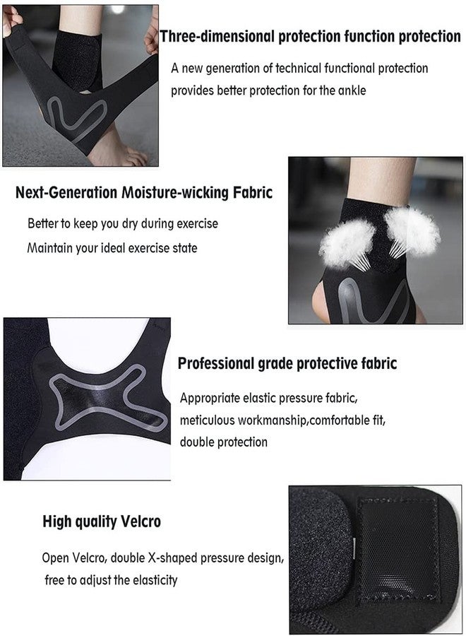 Mockery Ankle Support Brace, Breathable Plantar Fasciitis Sock with Arch Support Compression Ankle Brace Foot Strap Guard Foot Brace for Sprained Ankle, Heel Pain Sports Protector (XL, Right) - Image 3