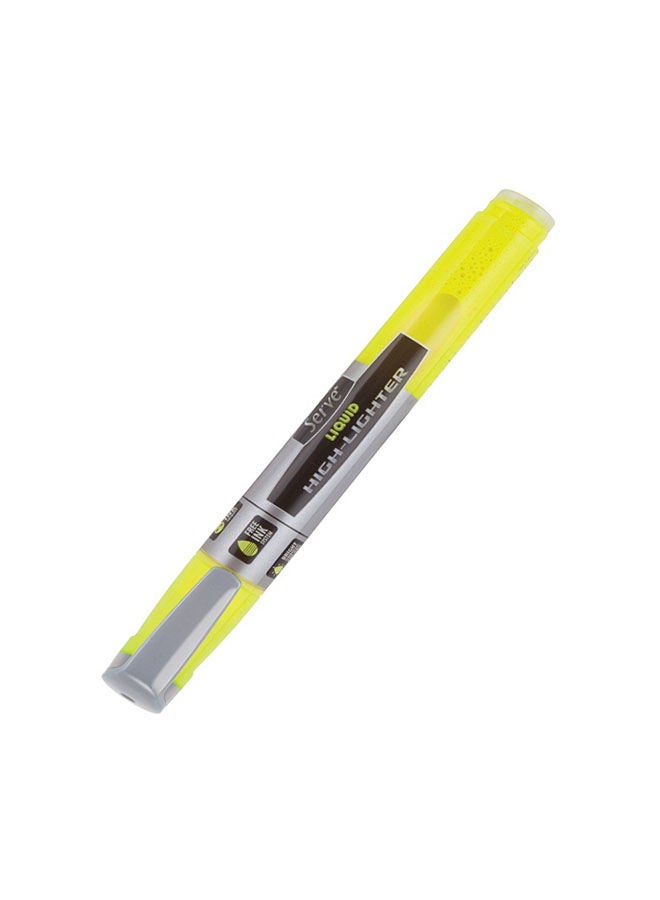 Serve Liquid Highlighter Pen-Yellow 